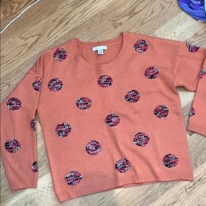 Boutique polka dot sweater